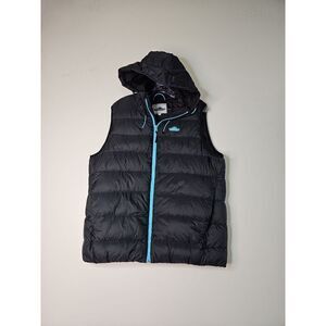 Penfield Black Puffer Hooded Vest Jacket Zipper Closure Zippered Pockets XLarge